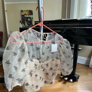 Zara pretty sheer corsets top SZM